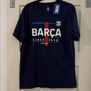 NWT Navy BARÇA Graphic Tee